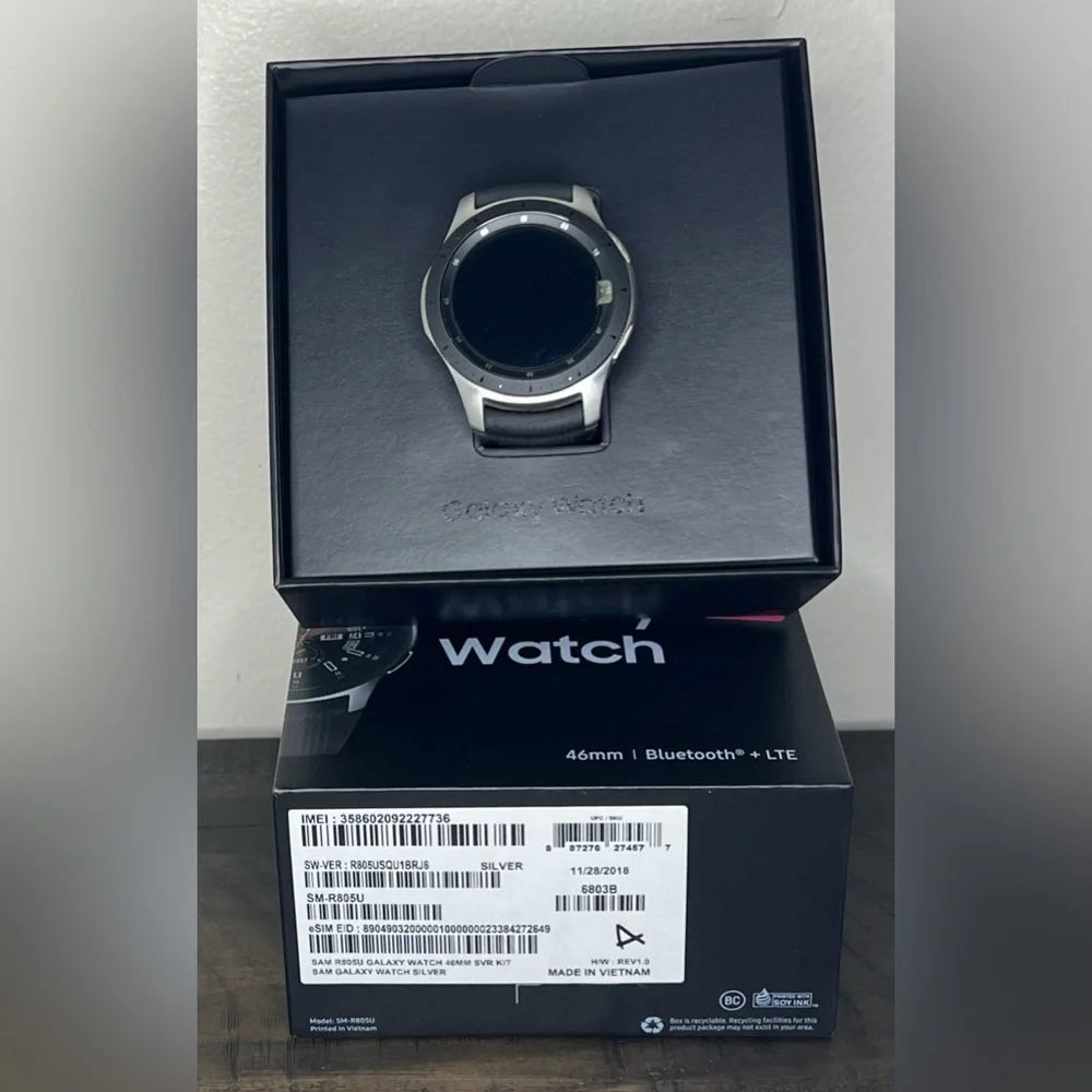 Samsung Galaxy Watch - Silver 46mm | Bluetooth + LTE